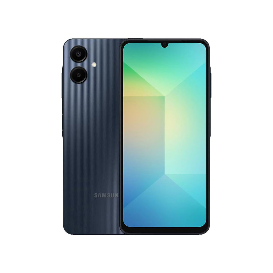 Black Samsung Galaxy A06 with 64GB Storage