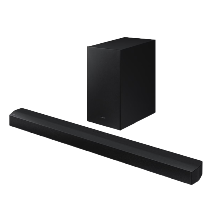 Samsung 200W 2.1 Channel Soundbar with Dolby Audio, Included Subwoofer, Enhanced Bass, Wireless Bluetooth TV Connectivity, Adaptive Sound Lite, and Game Mode (2023) [HW-C450] — product view 2
