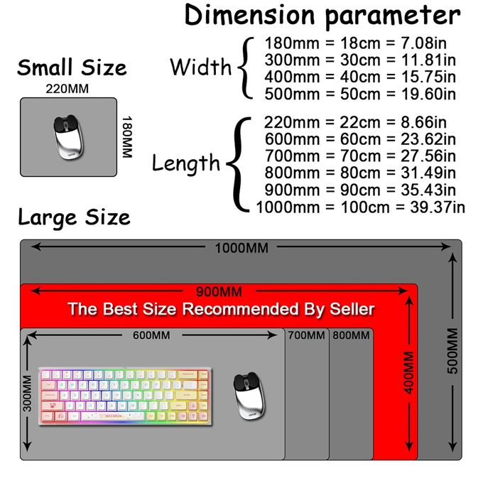 Abstract Gaming Mouse Pad for Office and Computer Desk, Dimensions: 300 x 600 x 2mm