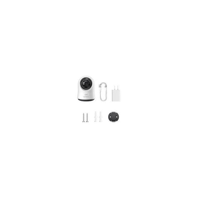 Baseus P1 Indoor Security Camera – 3K Wi-Fi, 360° Pan, Night Vision, Supports Up to 256GB MicroSD – White