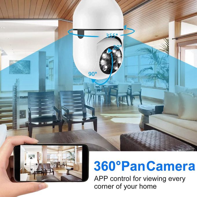 360-Degree Security Camera Bulb