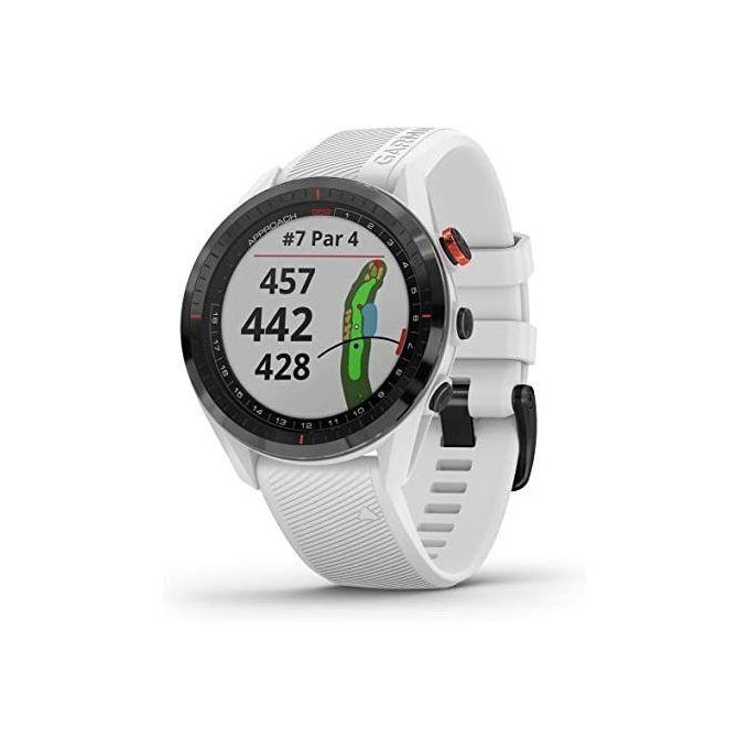Garmin Approach S42 GPS Golf Watch – Stainless Steel with White Accents