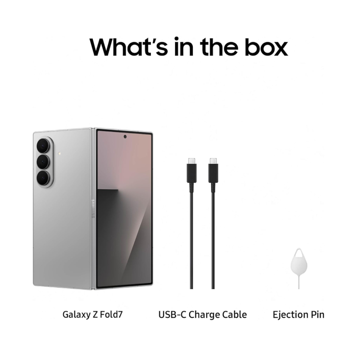 Samsung Galaxy Z Fold 7 – 512GB in Silver Shadow
