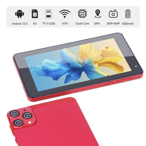 Buy C Idea Android 12 Tablet 7″ Tablet With 6GB RAM 128GB ROM Sim 6000mAh Battery Red in Kumasi