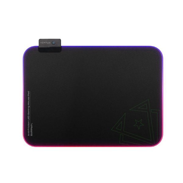 Vertux RGB LED Gaming Mouse Pad for Enhanced Game Immersion with Smooth Scrolling