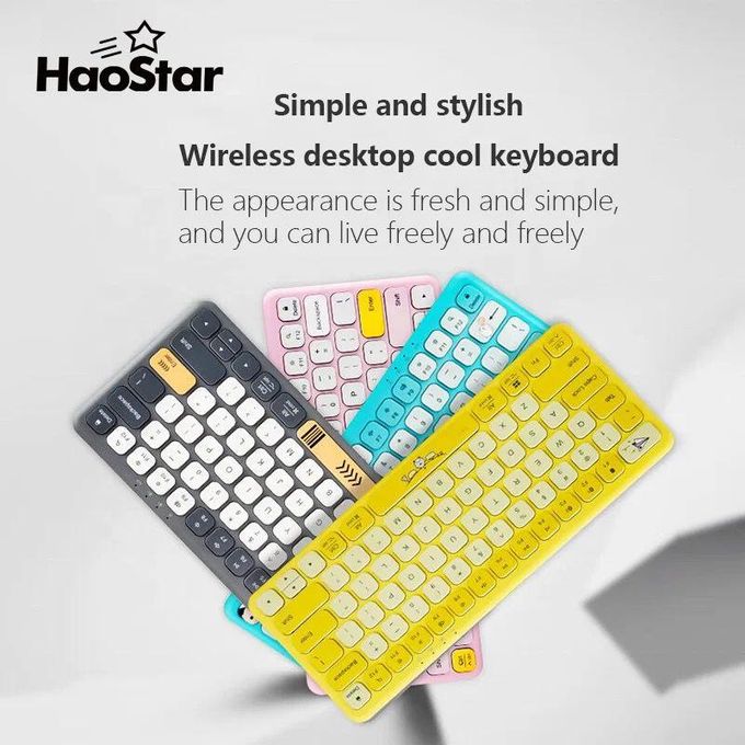 Multicolor Bluetooth Desktop Mouse and Keyboard Combo with 2.4GHz Wireless Portable Charging — product view 5