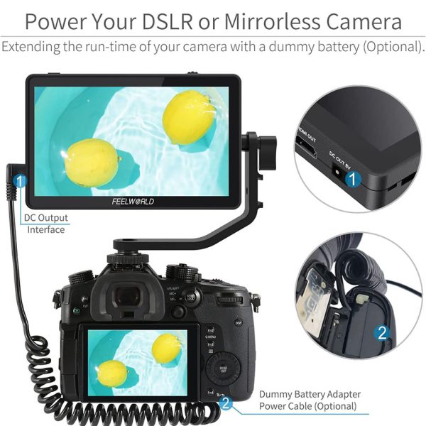 F6 Plus Feelworld 6-Inch 4K Touchscreen On-Camera Monitor with 3D LUT — product view 5