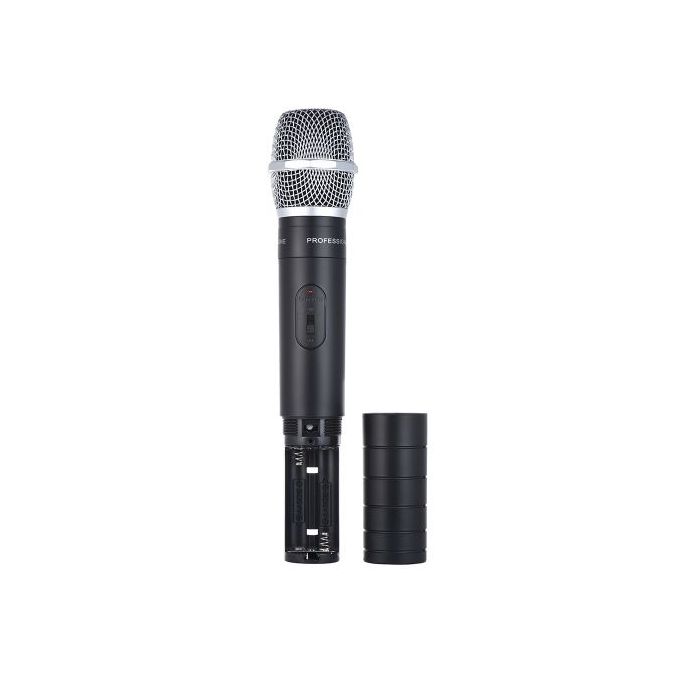 Dual Channel VHF Wireless Handheld Microphone System – Black (New)