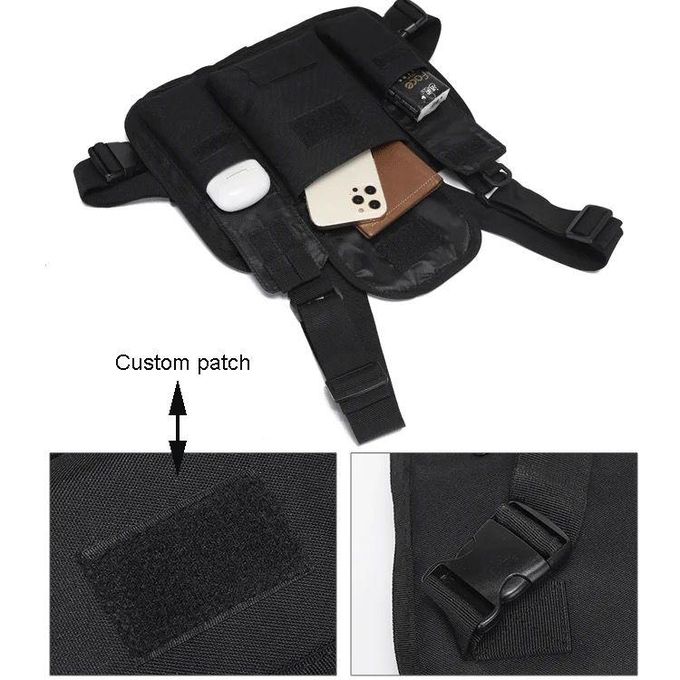 Versatile Black Chest Bag