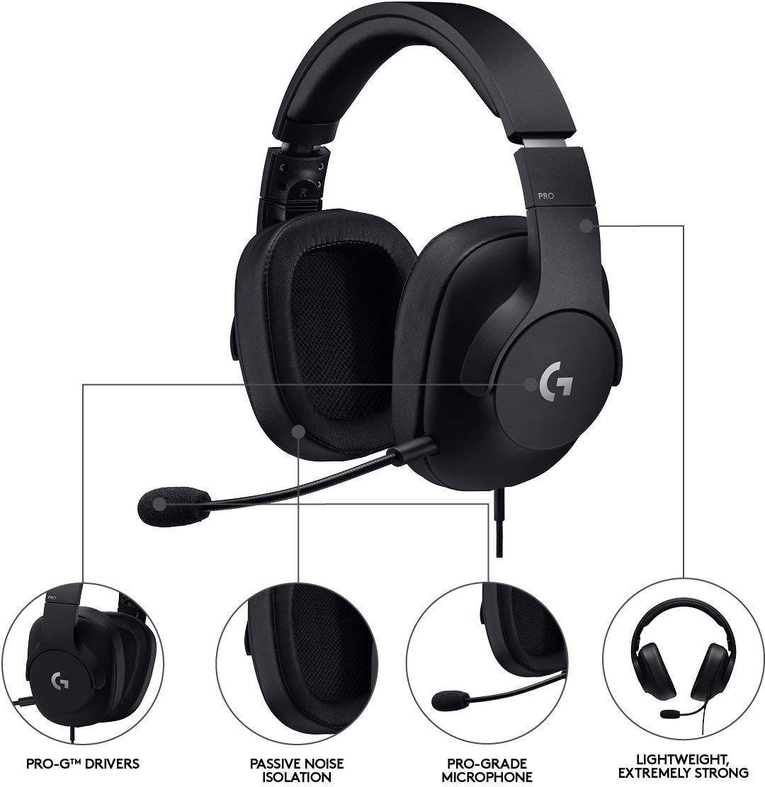 Logitech PRO X 7.1 Surround Sound Gaming Headset