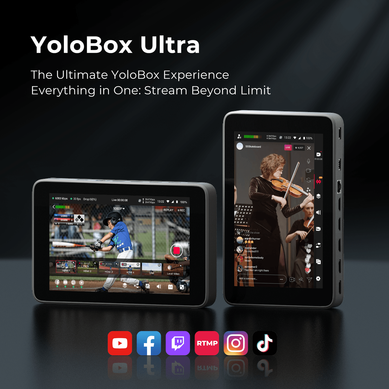 YoloLiv YoloBox Ultra Comprehensive Multicamera Live Streaming and Switching Solution