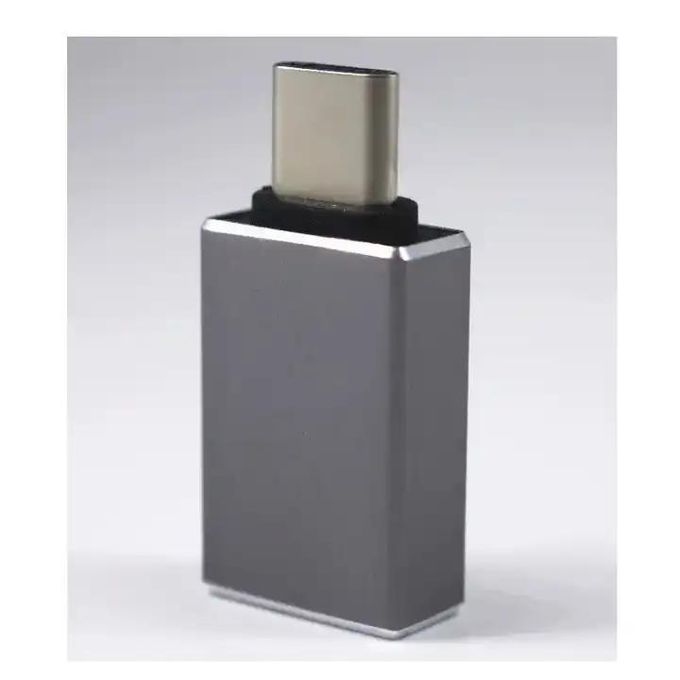 Black Type C OTG Adapter: Male iOS to USB 3.0 Type A Female