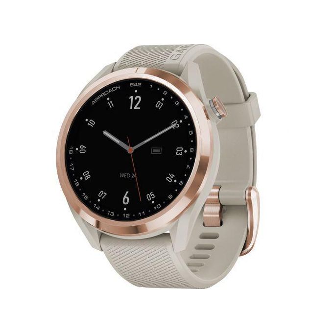 Garmin Approach S42 GPS Golf Watch - Rose Gold with Light Sand Accents
