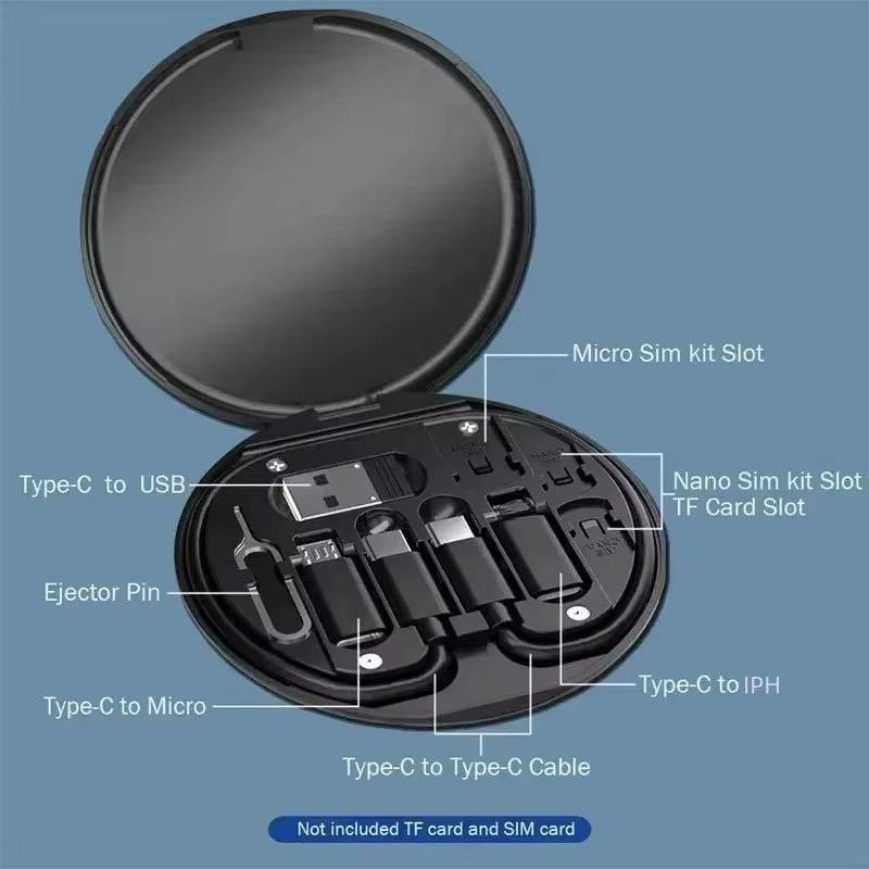 Buy Multifunction 60W Type C To Micro USB To Lightning Fast Charging Adapter Data Cable Kit for iPhone Samsung OTG Data Cable Set in Kumasi — product view 5