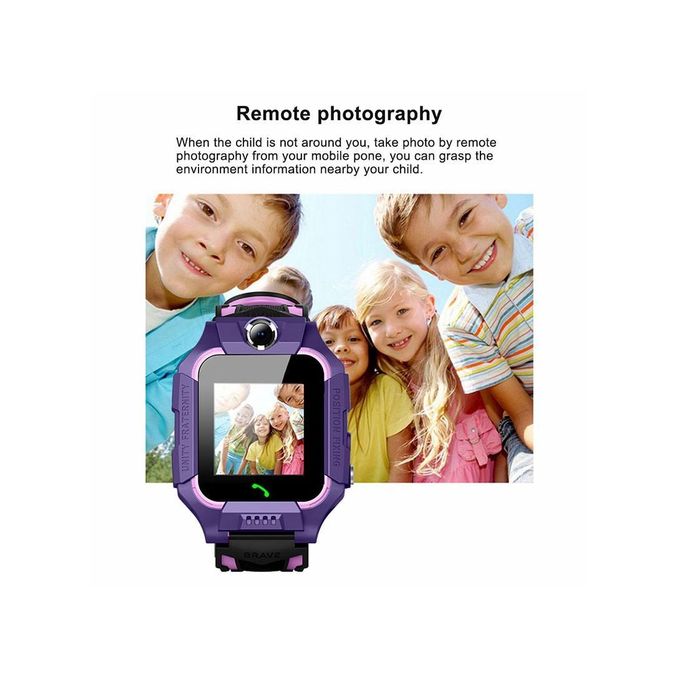 Q19 Kids Smart Watch with LBS Positioning, SOS Feature, Camera, Phone, and Voice Chat – Green (Dimensions: L9.4 x W1.7 x H0.6 inches)