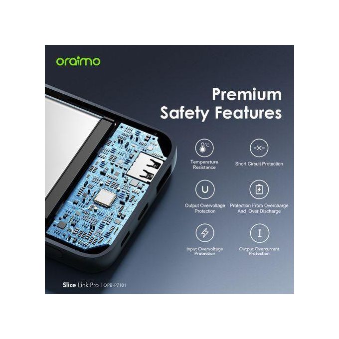 Oraimo Slice Link Pro 10000mAh Power Bank with 22.5W Output