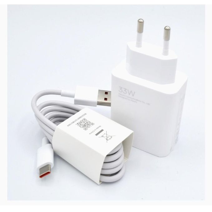 33W HIGH-SPEED USB TO TYPE C CHARGER - WHITE