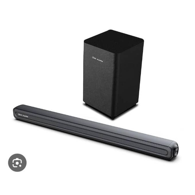 Jack HarmoniBar X-888 200W RMS Soundbar with Wireless Subwoofer, Bluetooth 5.3, USB Playback, Versatile Connectivity, and Remote Control – Black