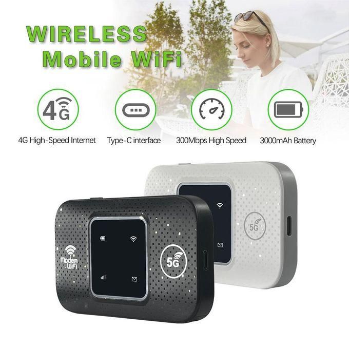 4G LTE Portable Mobile MiFi (Model M9s-1) with SIM Card Slot – 3000mAh Battery – Available in White and Black