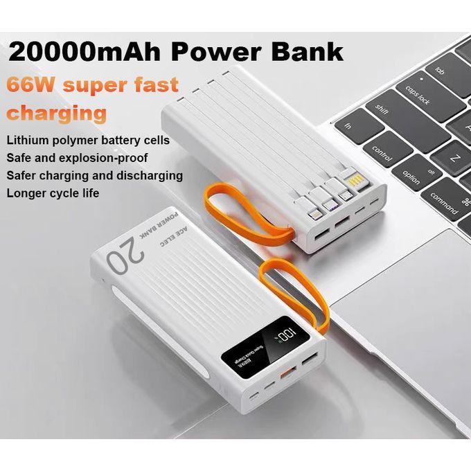 Ace Elec 66W Power Bank 20000mAh Portable Super Fast Charger — product view 2