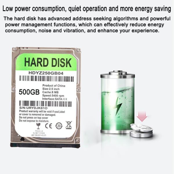 Buy 2.5 Inch SATA III 5400 RPM Internal Hard Disk Drive With 80GB 120GB 160GB 250GB 320GB 500GB Internal HDD For Laptop PC Computer in Kumasi — product view 2