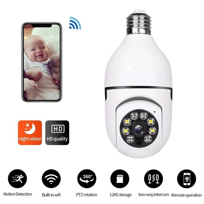 1080p HD Smart CCTV Bulb Camera