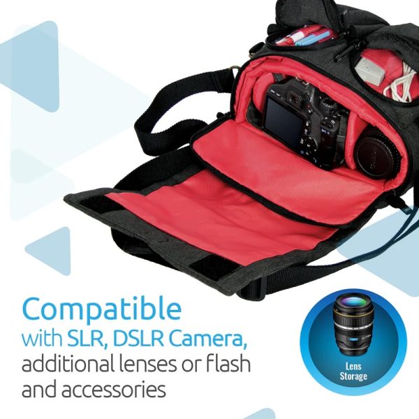 Modern DSLR Camera Bag with Flexible Storage Options