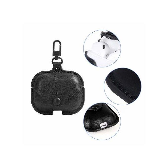 Black Leather AirPod Case