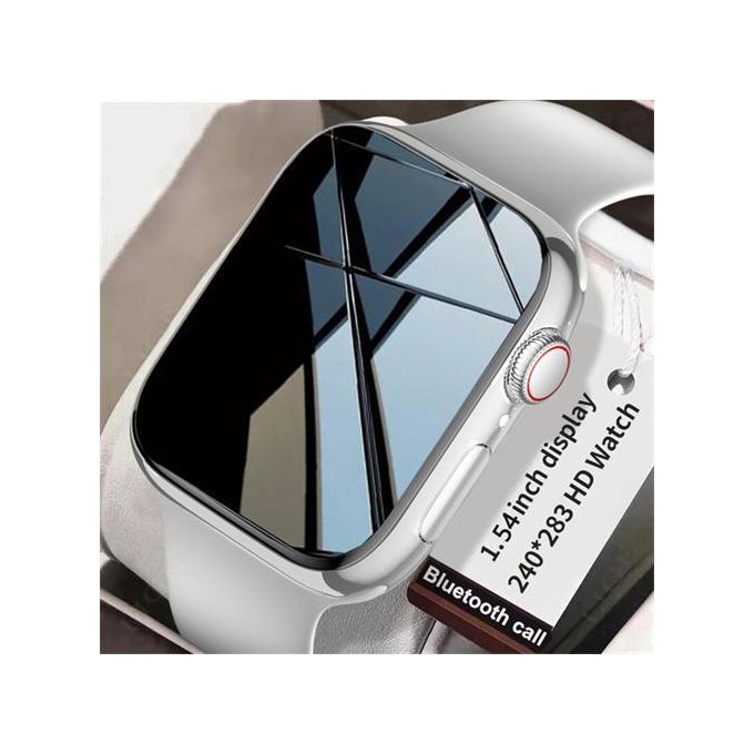 Smart Bluetooth Calling Smartwatch with Full Touch Screen - Compatible with Android and iOS - White