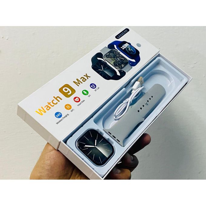 9 Max Smartwatch: Fitness Tracker with Call Functionality and Health Monitoring Features