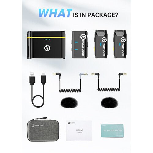 Buy Hollyland LARK M1 DUO 2-Person Wireless Microphone System (2.4 GHz, Black)