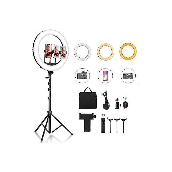 High-Quality 22-Inch LED Ring Light Kit – The Perfect Lighting Option for Content Creators, Makeup Artists, and Streamers