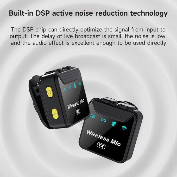 SX23 Black USB-C Wireless Lavalier Microphone