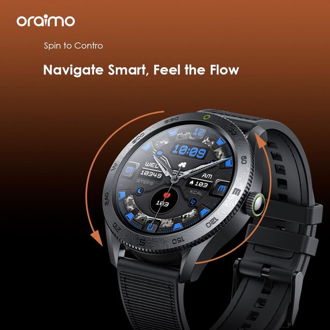 Oraimo Nova Smart Watch with 1.43-inch AMOLED Display and Rotating Bezel Control