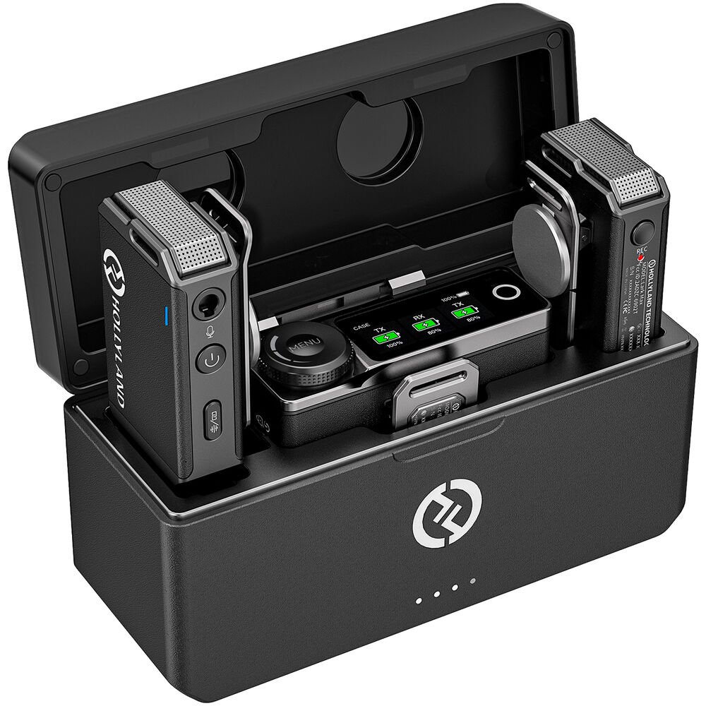 Buy Hollyland LARK MAX Duo 2-Person Wireless Microphone System (2.4 GHz, Black) in Kumasi