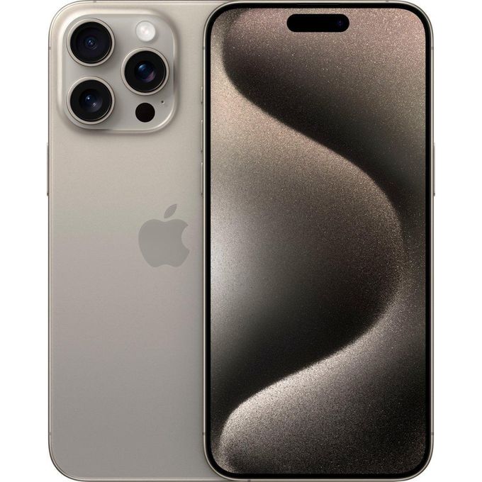 Apple iPhone 15 Pro Max – 6.7″ Super Retina XDR OLED Display – 256GB Storage – 8GB RAM – Triple 48MP Camera – Natural Titanium Finish + Complimentary Accessories