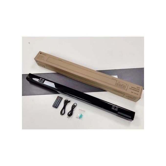 Black Slim Elegant Rechargeable Bluetooth Sound Bar with Remote Control for TV in kumasi