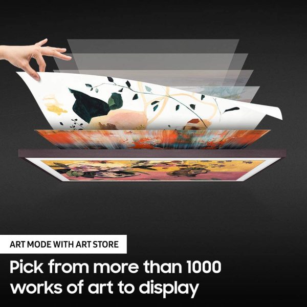 65-Inch Samsung 4K QLED Smart Frame Satellite TV