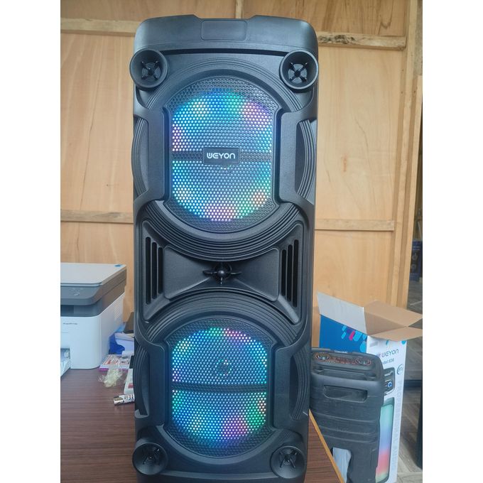 WEYON Black Bluetooth Portable Speaker with Remote Control – Model 833
