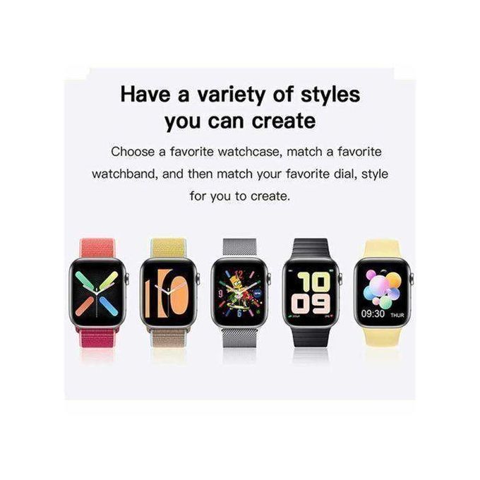 Smart Bluetooth Calling Smartwatch with Full Touch Screen – Compatible with Android and iOS – White