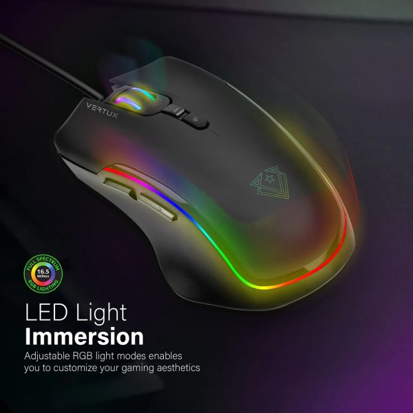 Vertux Ultra-Lightweight Wired Gaming Mouse