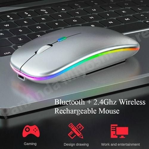 Buy 2.4G Optical Wireless Rechargeable Slim Mouse – Black in Kumasi a12a