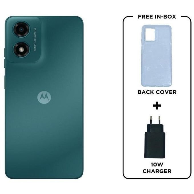 Motorola Moto G04s – 6.6-Inch Display – 64GB Storage – 4GB RAM – 16MP Rear Camera and 5MP Front Camera – 5000mAh Battery – Sea Green in kumasi