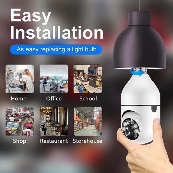 360-Degree Security Camera Bulb