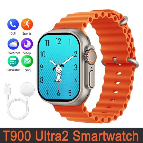 Buy TiLECC T900 Ultra2 Smart Watch 2.19-inch High Bluetooth Call Intelligent IP67 Waterproof-black in Kumasi
