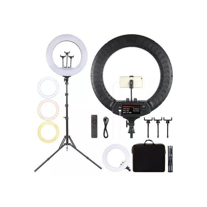18-Inch LED Ring Light Kit for Professionals – Light Up Every Shot with Flair and Accuracy!