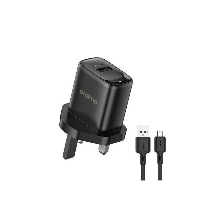 Oraimo Firefly 3 Quick Charge Charger Set with Rapid Micro USB - Black