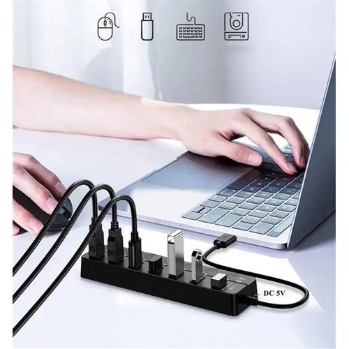 Buy USB HUB 7Ports 3.0 USB Adapter High Speed Data Transfer in Kumasi