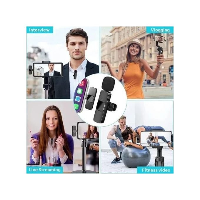TiLECC Dual Wireless Lavalier Microphone for iPhone and Apple Devices in kumasi