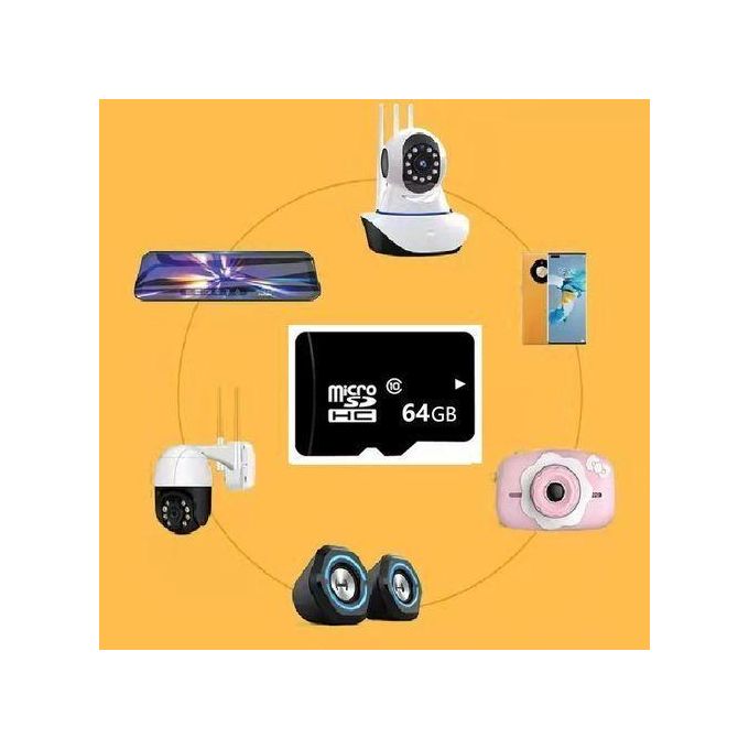 Black 64GB High-Speed TF Card for Phone and Driving Recorder